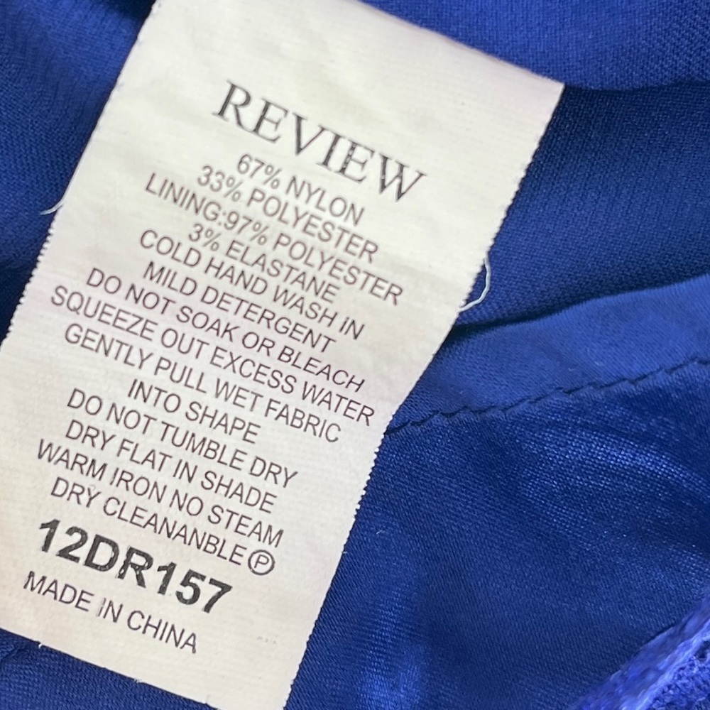 REVIEW Blue Lace Fit & Flare Dress - Picture 8 of 11